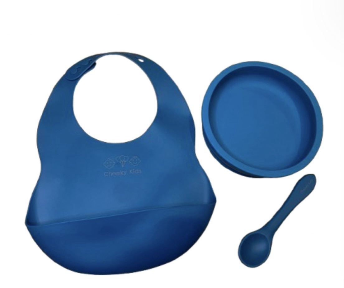 Non Toxic / BPA Free / Silicone Bowl & Bib Sets