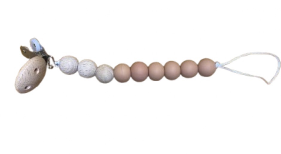 Non Toxic / BPA Free / Silicone & Wooden Dummy Clips - Image 7