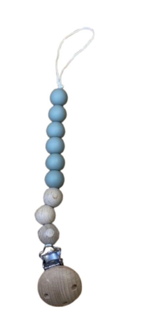 Non Toxic / BPA Free / Silicone & Wooden Dummy Clips - Image 4