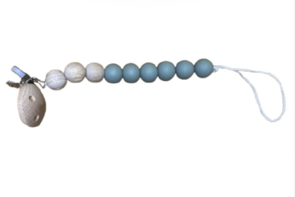Non Toxic / BPA Free / Silicone & Wooden Dummy Clips - Image 3